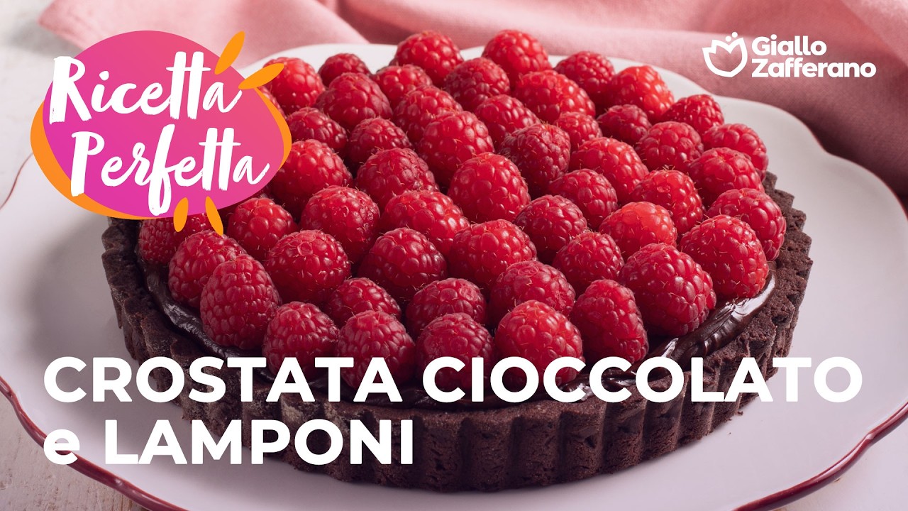 CROSTATA CIOCCOLATO e LAMPONI🍫 RICETTA PERFETTA!