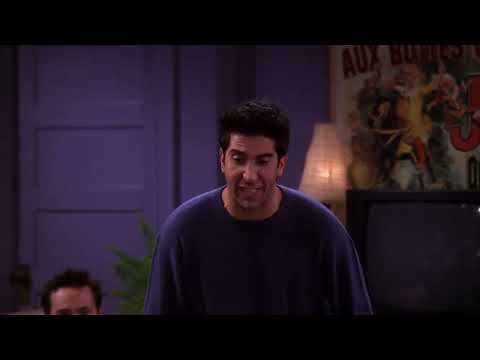 Friends (06x09) That's a lot of information to get in 30 seconds.  Ross and Monica