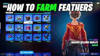 How to FARM Feathers and Unlock ALL Haven Masks | Fortnite Feather Farming Guide