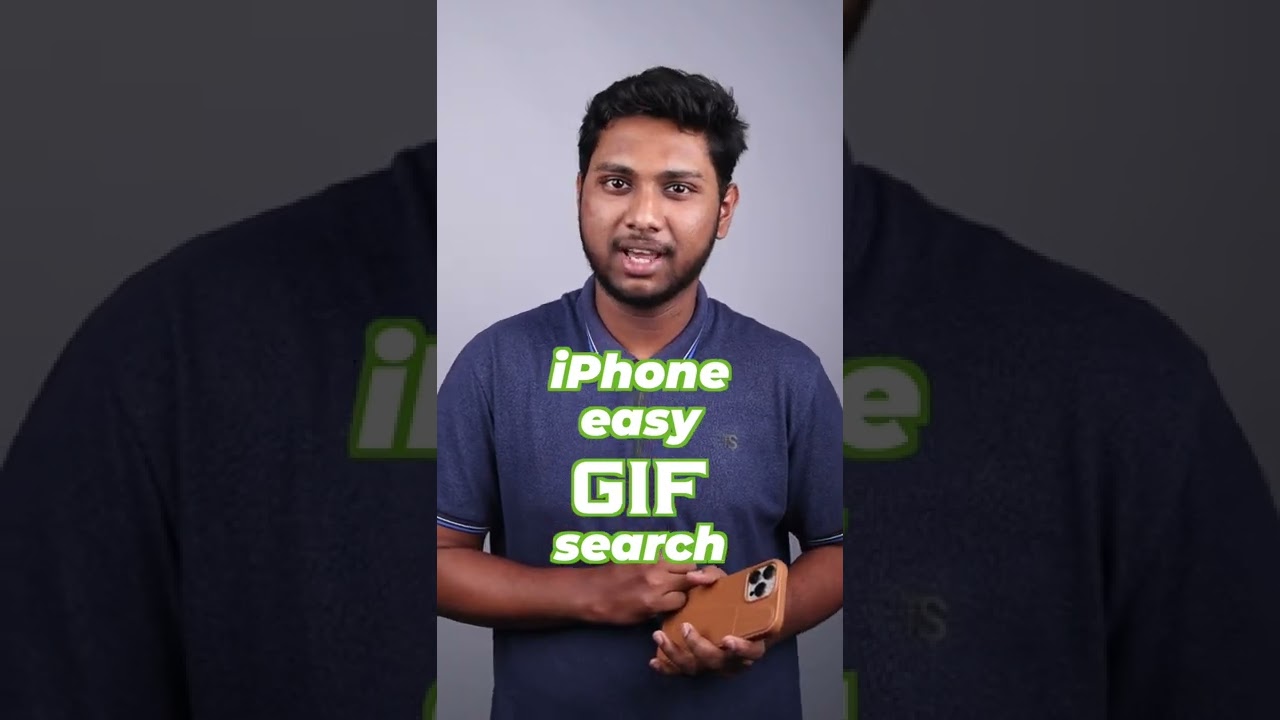 iPhone easy GIF 😍 search using shortcut #Shorts #iGBHindiShorts
