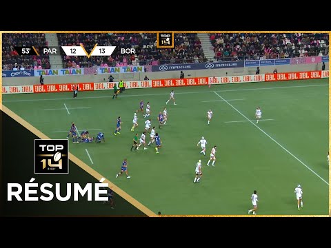 TOP 14 Saison 2024-2025 J14 - Résumé Stade Français Paris - Union Bordeaux-Bègles
