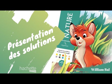 Nature - coloriages mystères Hachette Heroes - SOLUTIONS