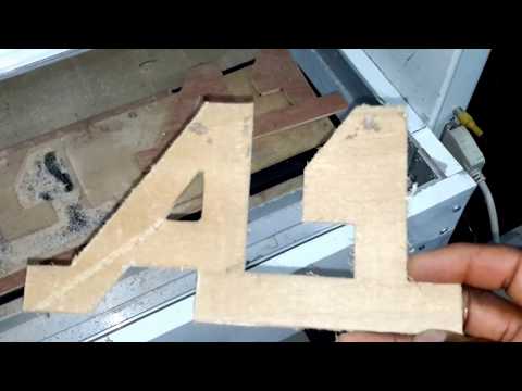DIY CNC ROUTER FIRST CUTS IN WOOD #1