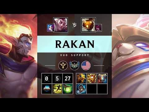 Rakan Support vs Bard - NA Challenger Patch 25.13