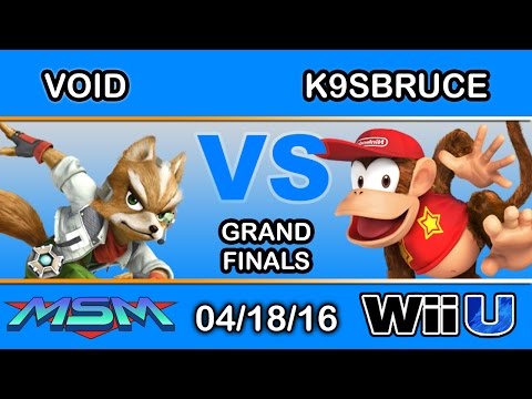MSM 46 - 2GG | VoiD (Fox) Vs. NIPS | K9sBruce (Diddy Kong) Grand Finals - Smash Wii U