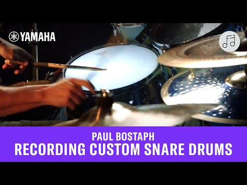 Paul Bostaph Performance - Yamaha Recording Custom Snare Drums