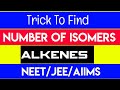 Trick To Find Isomers In Alkenes Isomerism In Alkenes