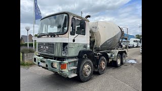 MAN 35.302 8x4 FULL STEEL SPRING MANUAL ZF GEARBOX !!! 6 CILINDER !! concrete mixer truck for sale - Image 4 | Machineryline MAN 35.302 8x4 FULL STEEL SPRING MANUAL ZF GEARBOX !!! 6 CILINDER !! concrete mixer truck | Image 4 - Machineryline