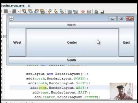 Java Swing Tutorial 7 Borderlayout Manager