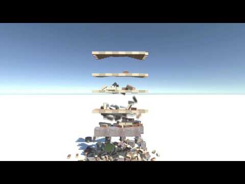 Destructible Walls Made with Unity 3D