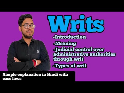 What is Writ,judicial control through writs,meaning,types,Art 32,226 of constitution,#law_with_twins