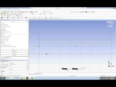 Ansys DesignModeler - Intro 2D Geometry