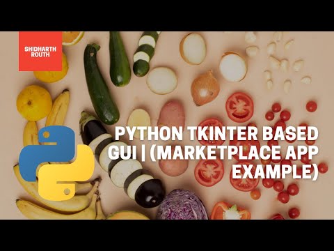 Python Tkinter Based Gui Marketplace App Example