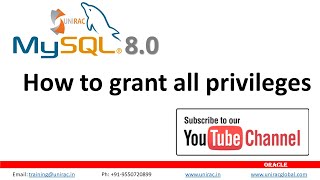 How to Grant Privileges to user || grant all privileges || Oracle MySQL database [solved]