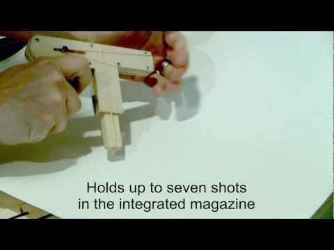Wood Toy Gun demonstration for Instructable