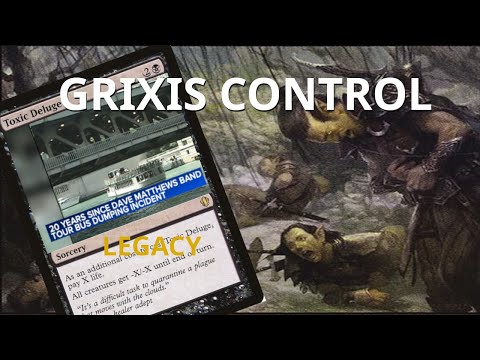 WE FINALLY GOT A SWEEPER! Legacy Grixis Control with Toxic Deluge! MTGO League w/ Bowmasters Kaito