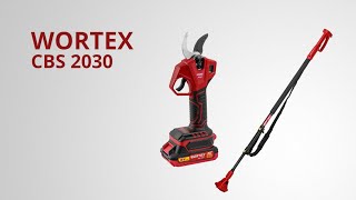 Cordless pruner (with telescopic handle ALL1 SET) CBS 2030 WORTEX