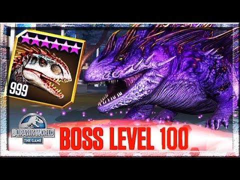 LEVEL 999 INDOMINUS REX vs LEVEL 100 SALAMANDER 16 BOSS LIVE!!! (JURASSIC WORLD)