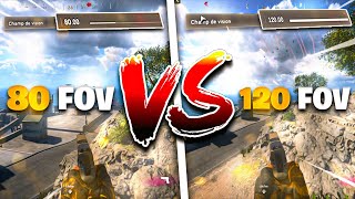JOUER AVEC 120 VS 80 DE FOV ! ( Énorme différence )