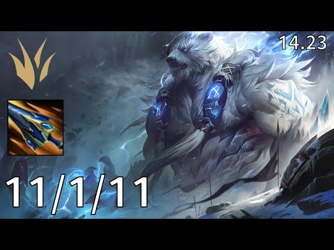 Volibear Jungle vs Zac - EUW Master | Patch 14.23