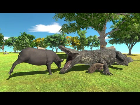 PURUSSAURUS Hunting Animals in Woodland - Animal Revolt Battle Simulator