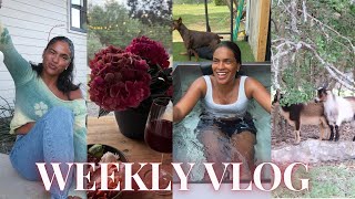WEEKLY VLOG ♡ (a week in texas, home renovations, weight loss rant, organization, baby goats PART 2)