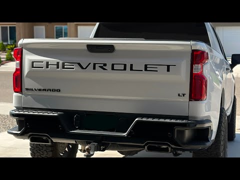2019-2022 Chevy trail boss exhaust tip removal and paint