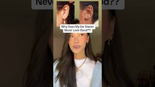 How To Build A Cohesive Ear Stack!! ⭐️#earrings #earringstyle #styletips