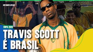 TRAVIS SCOTT COMEMORANDO GOL DO VINI JR | Artistas gringos que torcem pelo Brasil na Copa do Mundo