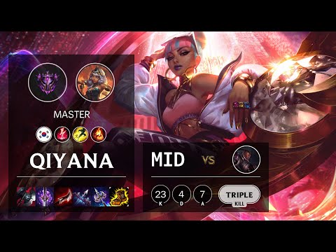 Qiyana Mid vs Lucian - KR Master Patch 10.20