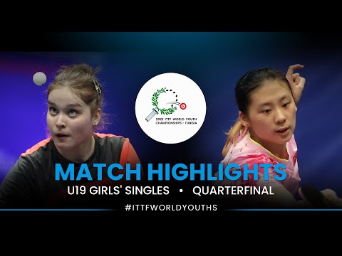 Elena Zaharia vs Chen Yi | U19 Girls' Singles QF | ITTF World Youth Championships 2022
