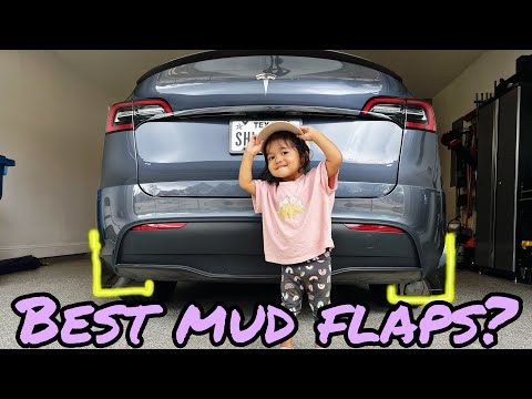 Rally Armor Mud Flaps Install on 2023 Tesla Model Y!!