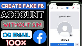 How To Create Fake Facebook Account Without Getting Blocked | No Sim No Or Email Required | 9TechnoR
