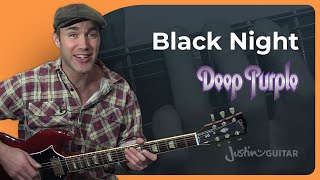 Black Night - Deep Purple - Guitar Lesson Tutorial (BS-025)