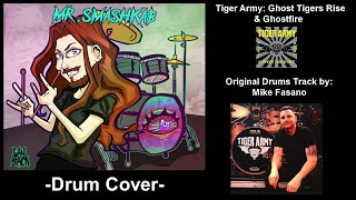 Tiger Army - Ghost Tigers Rise &amp; Ghostfire (Livestream Drum Cover)