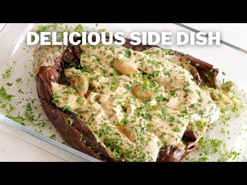 Roasted Eggplant with Tahini | Side Dish Recipe