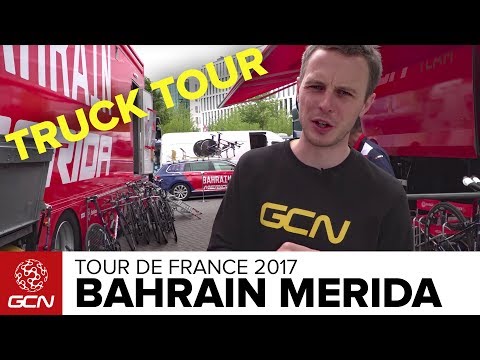 Bahrain Merida Cycling Team Mechanics' Truck Tour - Tour de France 2017