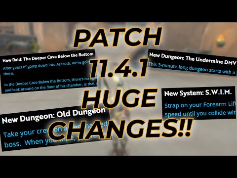 HUGE NEW PATCH NOTES!! | PATCH 11.4.1! | INSANE NEW CHANGES! :)