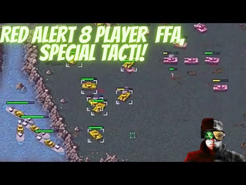 Command & Conquer remastered Red alert 8 Player  FFA, special tactics