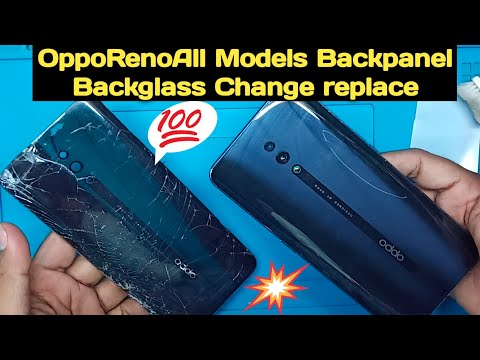 Oppo Reno broken backpanel backglass replacement change/How to open replace Backpanel RenoCPH-1917