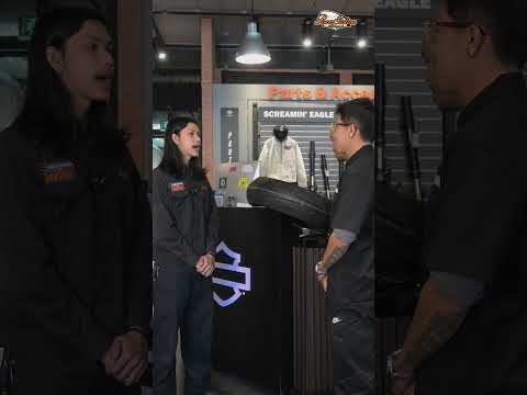 12 วิธีการดูแลเช็ครถในหน้าฝน ✅📍EP.1 วิธีตรวจเช็คยาง #harleydavidsonbangkok #harleyrama9#powerstation