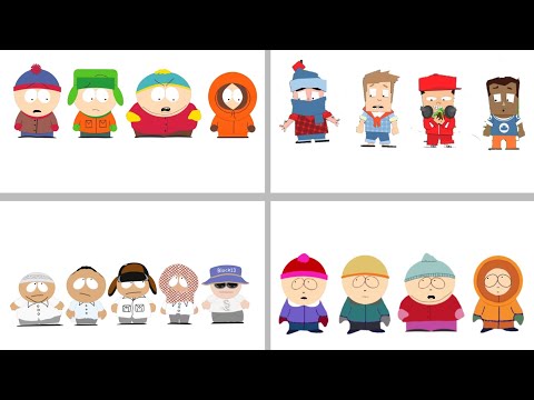South Park intro but each intro is another season
