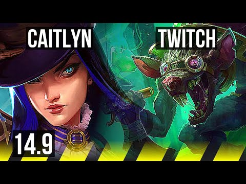 CAITLYN & Janna vs TWITCH & Rakan (ADC) | 4/0/4 | EUW Diamond | 14.9