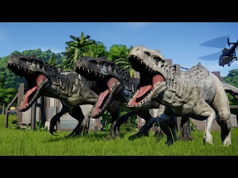 ATTACK I-REX vs DEFENSE I-REX vs REGULAR I-REX - Jurassic World Evolution