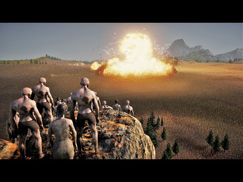 TACTICAL NUKE  RELEASED ON 5 MILLION ZOMBIES IN DESERT | Ultimate Epic Battle Simulator 2 UEBS 2