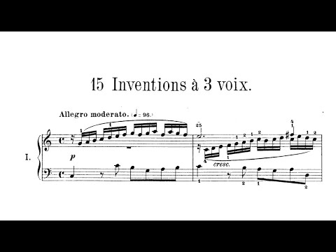 J. S. Bach - 15 Sinfonias (Three Part Inventions) BWV 787/801