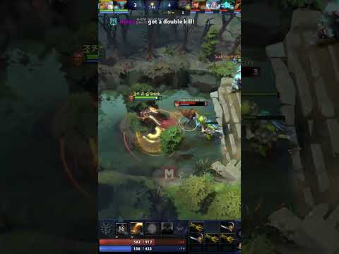 Arteezy has found a new place to trap enemies by Rubick and Marci #dota2 #dota2highlights