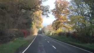 preview picture of video 'Autumn Morning Drive From Perth To Visit Beech Hedge Meikleour Perthshire Scotland'