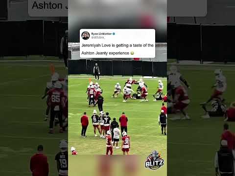 Jeremiyah Love may have no chance behind this offensive line 🥀 #fantasyfootball #nfl