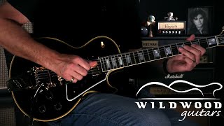 Video thumbnail for Gibson Custom Shop Wildwood Spec 1957 Les Paul Custom - Gloss, Bigsby  •  SN: 74673 by Wildwood Guitars